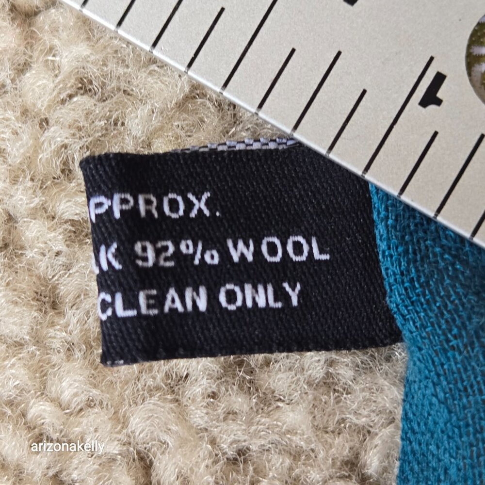 Wool/Silk Lightweight Polka Dot Scarf Blue - Picture 3 of 10